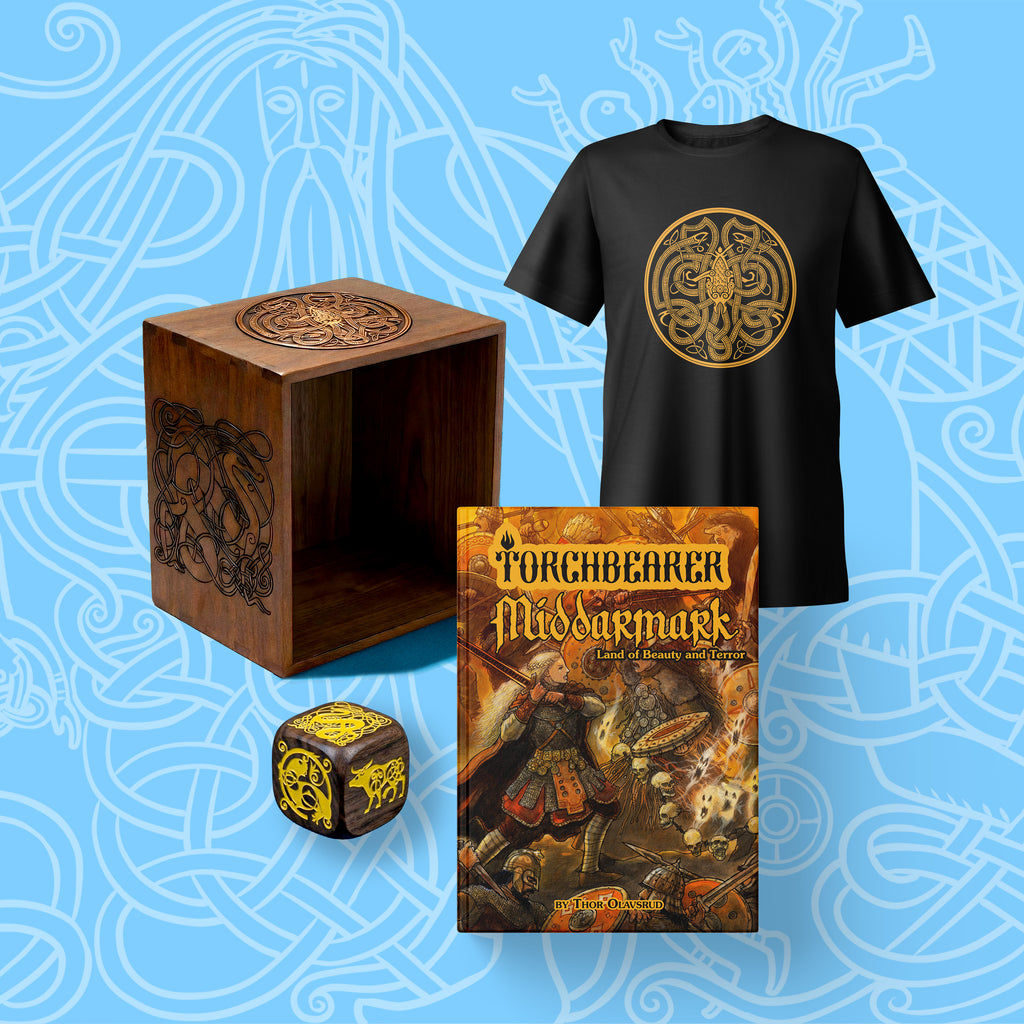 Middarmark 2e Book, T-shirt & Wooden Box Bundle