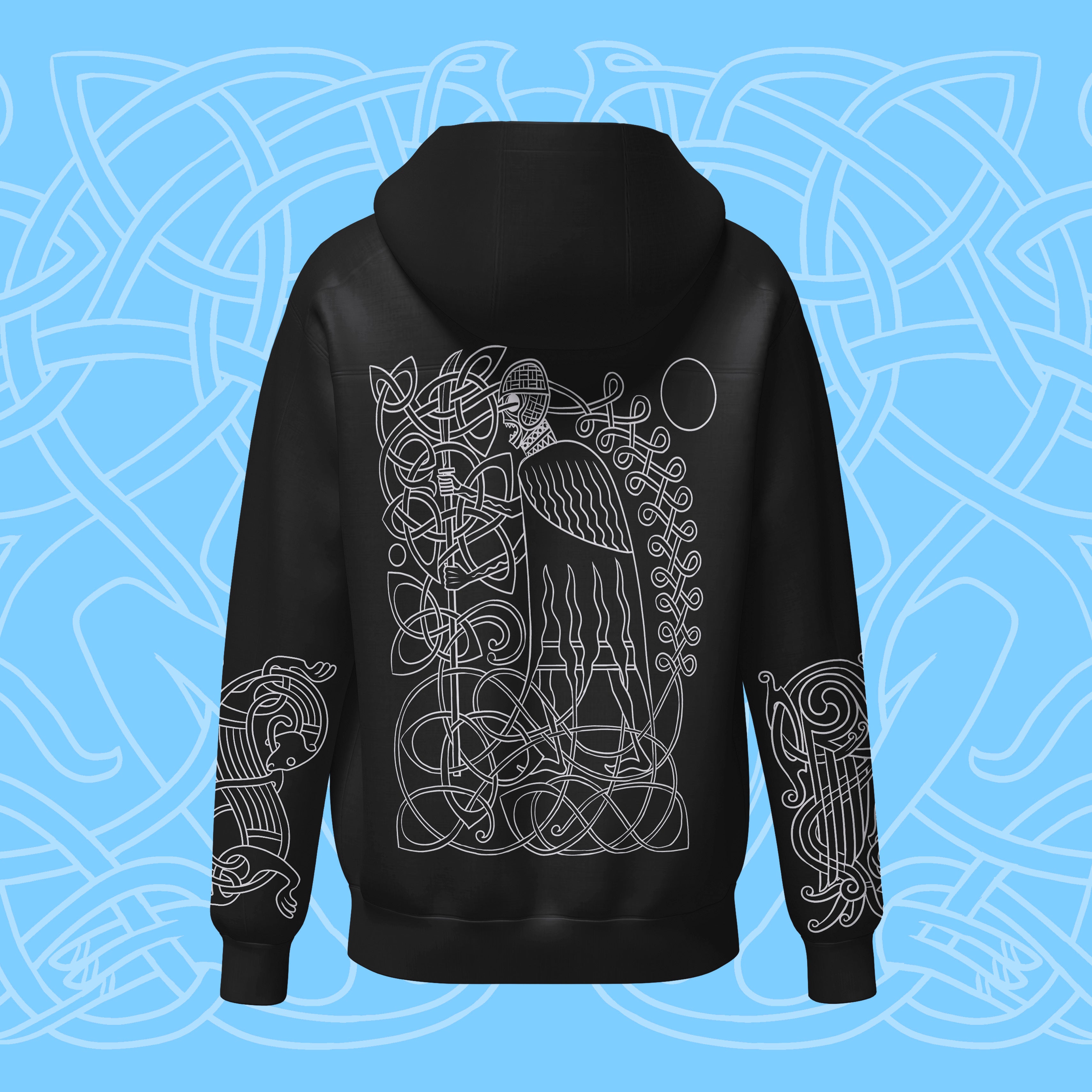 Middarmark Troll Eagle Knotwork Hoodie