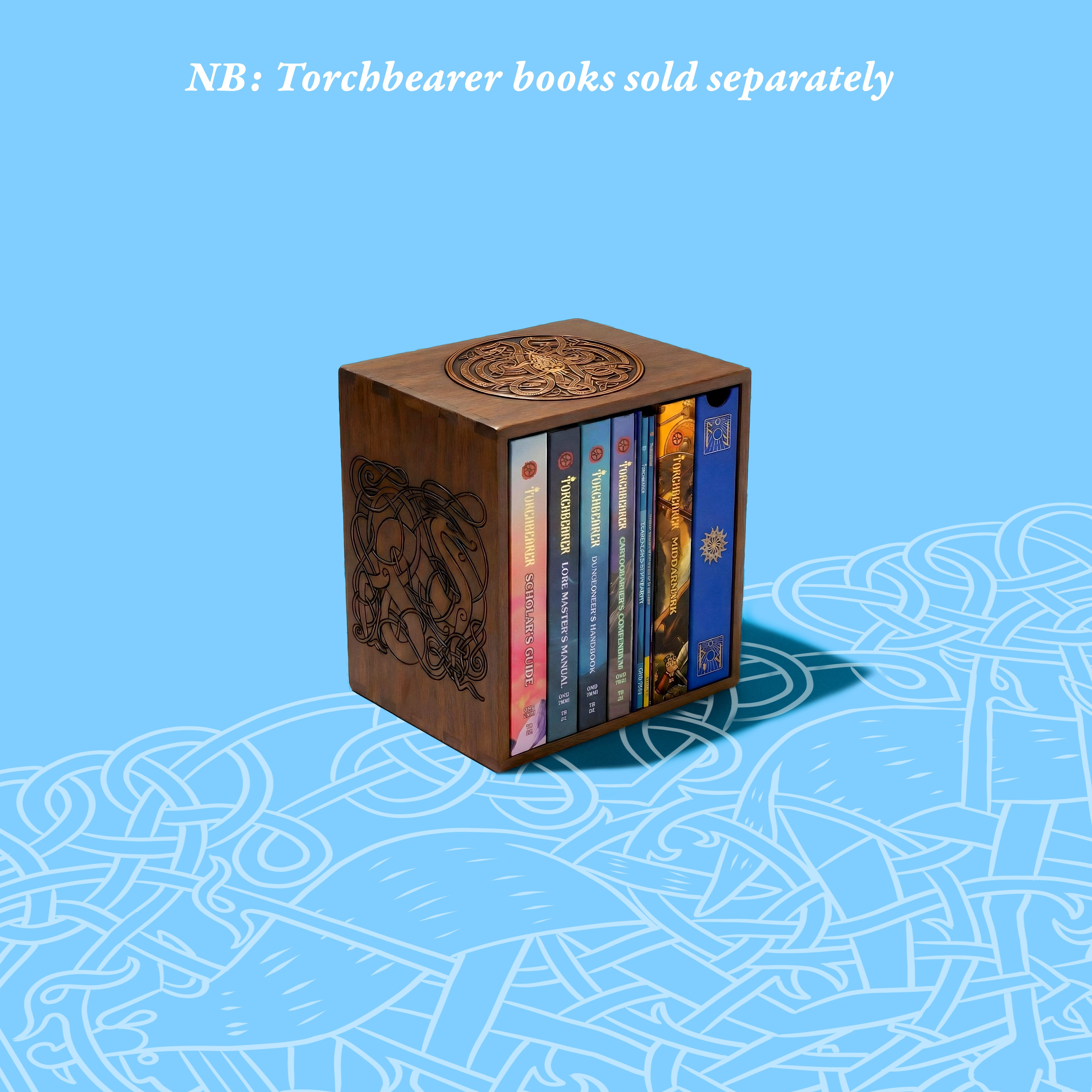 Middarmark 2e Book, T-shirt, Wooden Box and Dice Bundle